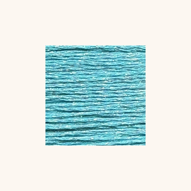 Broderitrd Silk Lam&eacute; Braid Turquoise SL51