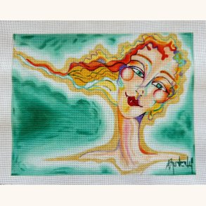 Hndmalet stramaj Et Andet Jeg