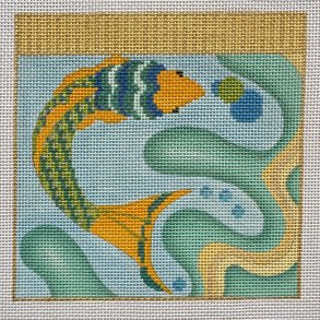 Hndmalet stramaj Bobler inkl. vejledning