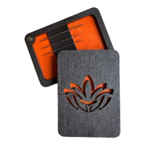 Broderi Nleske Lotus p orange bund