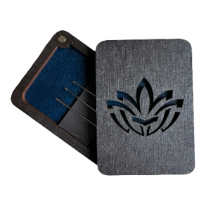 Broderi Nleske Lotus p kongebl bund